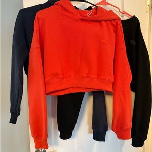 Women's Hoodie crop x 3